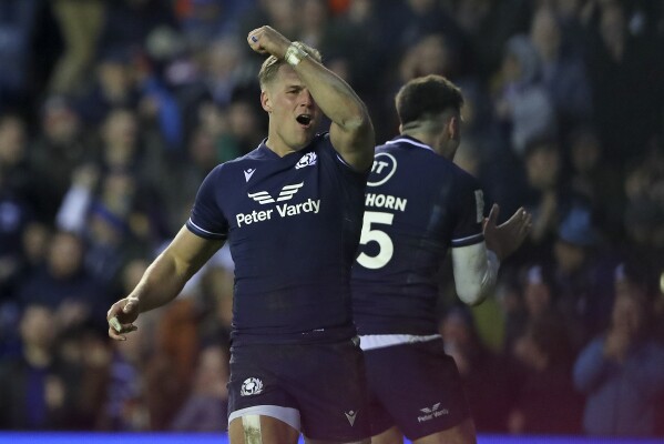 Van der Merwe hat trick powers Scotland s fourth straight win over